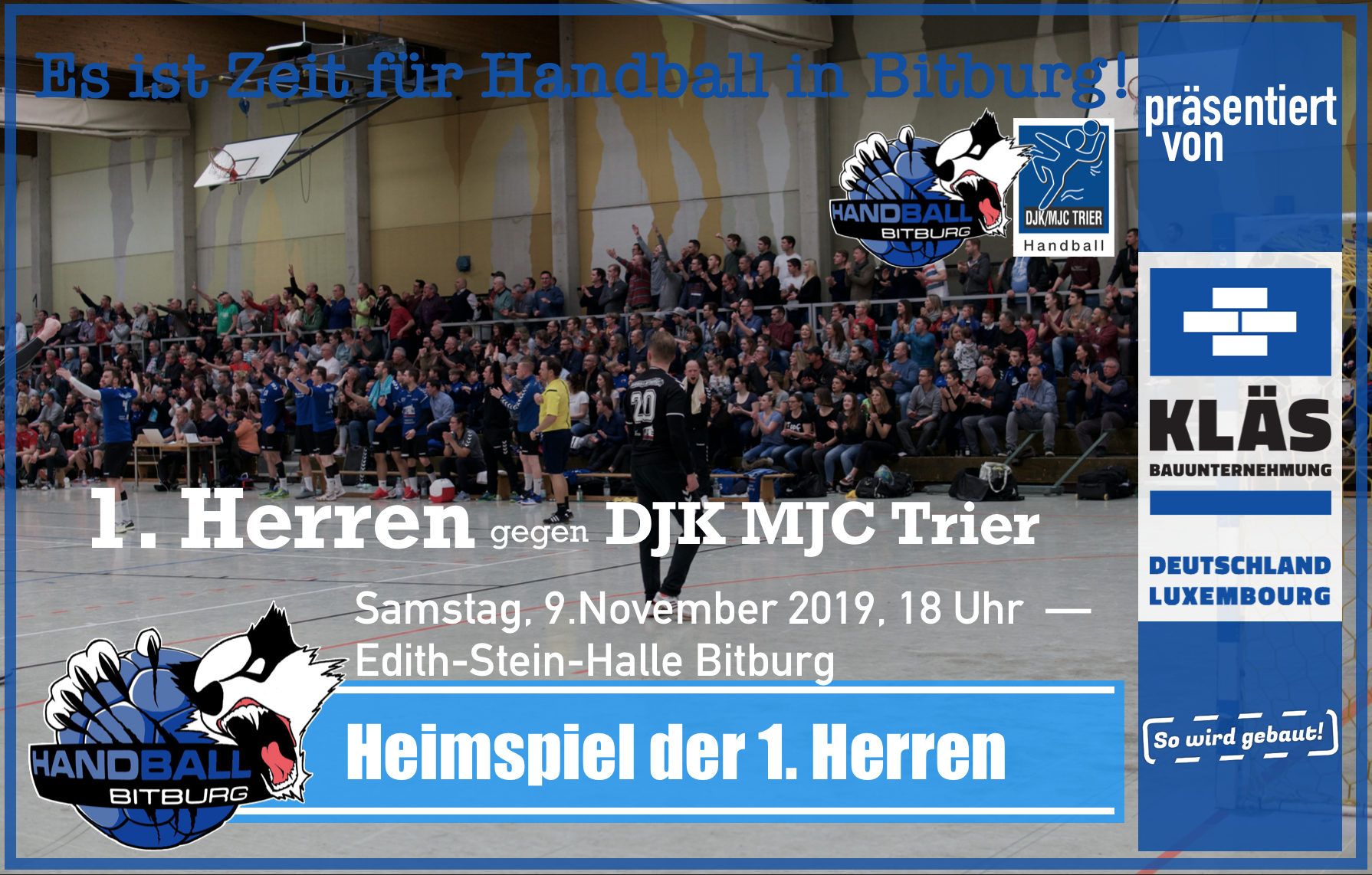 Derbyzeit beim Kläs-Heimspiel! TVB gegen Djk/Mjc Trier – Vorberichte und Spielplan