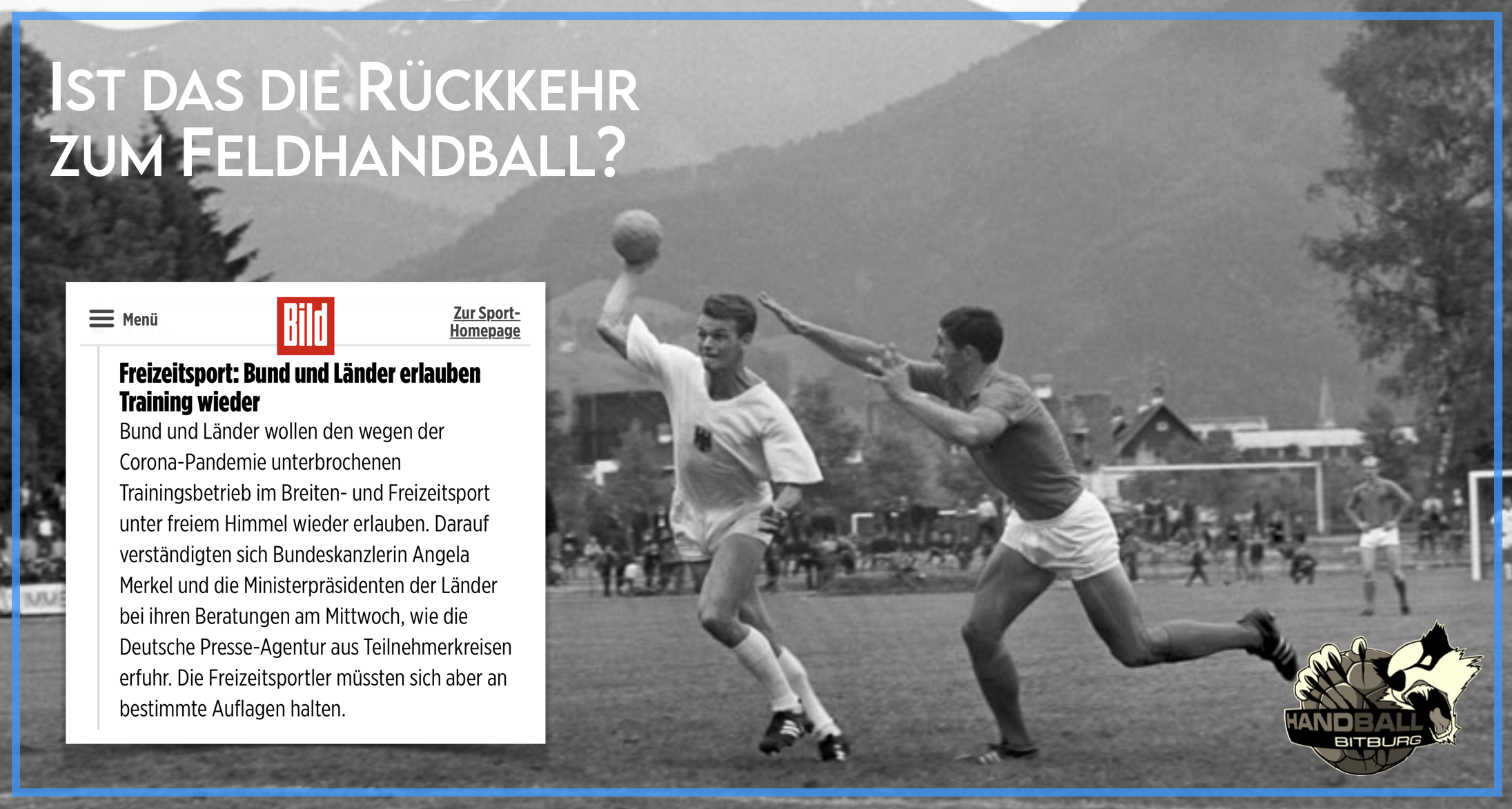 Ist das die Rückkehr zum Feldhandball?