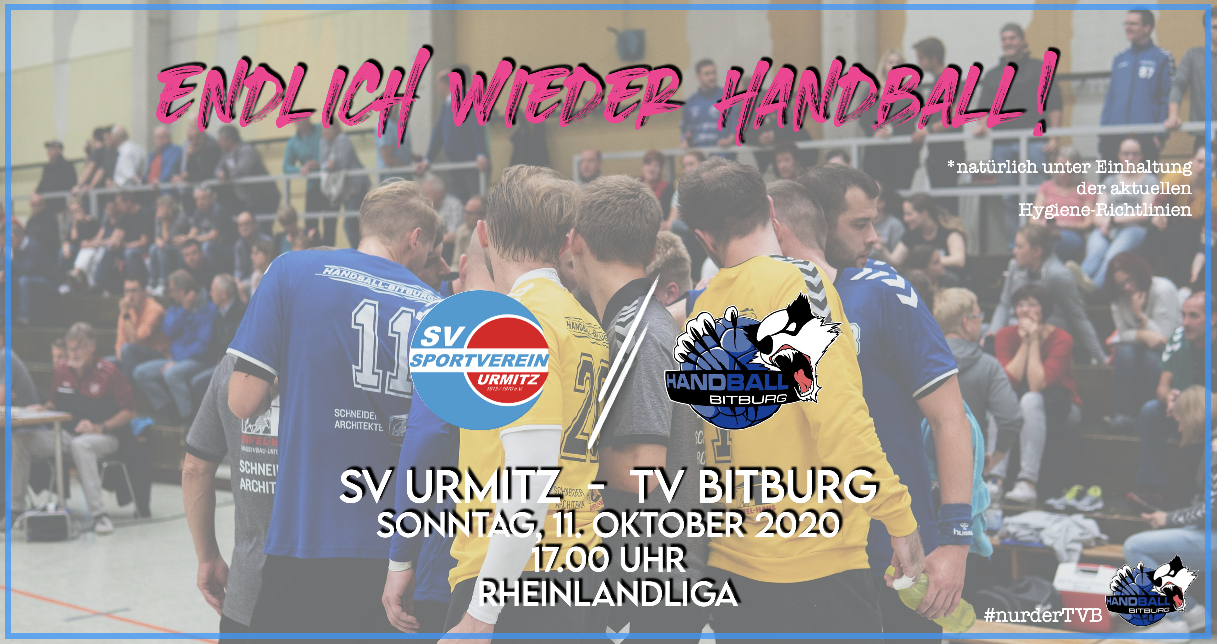 Endlich wieder Handball – 1. Herren Mannschaft muss nach Urmitz