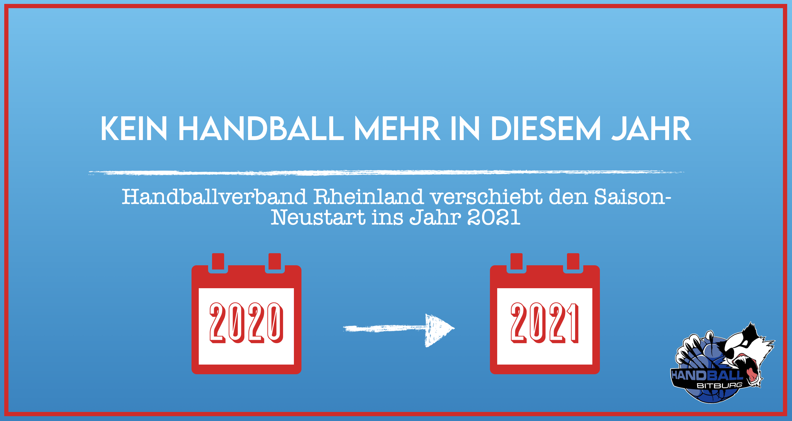 Spielbetrieb startet erst wieder im kommenden Jahr!