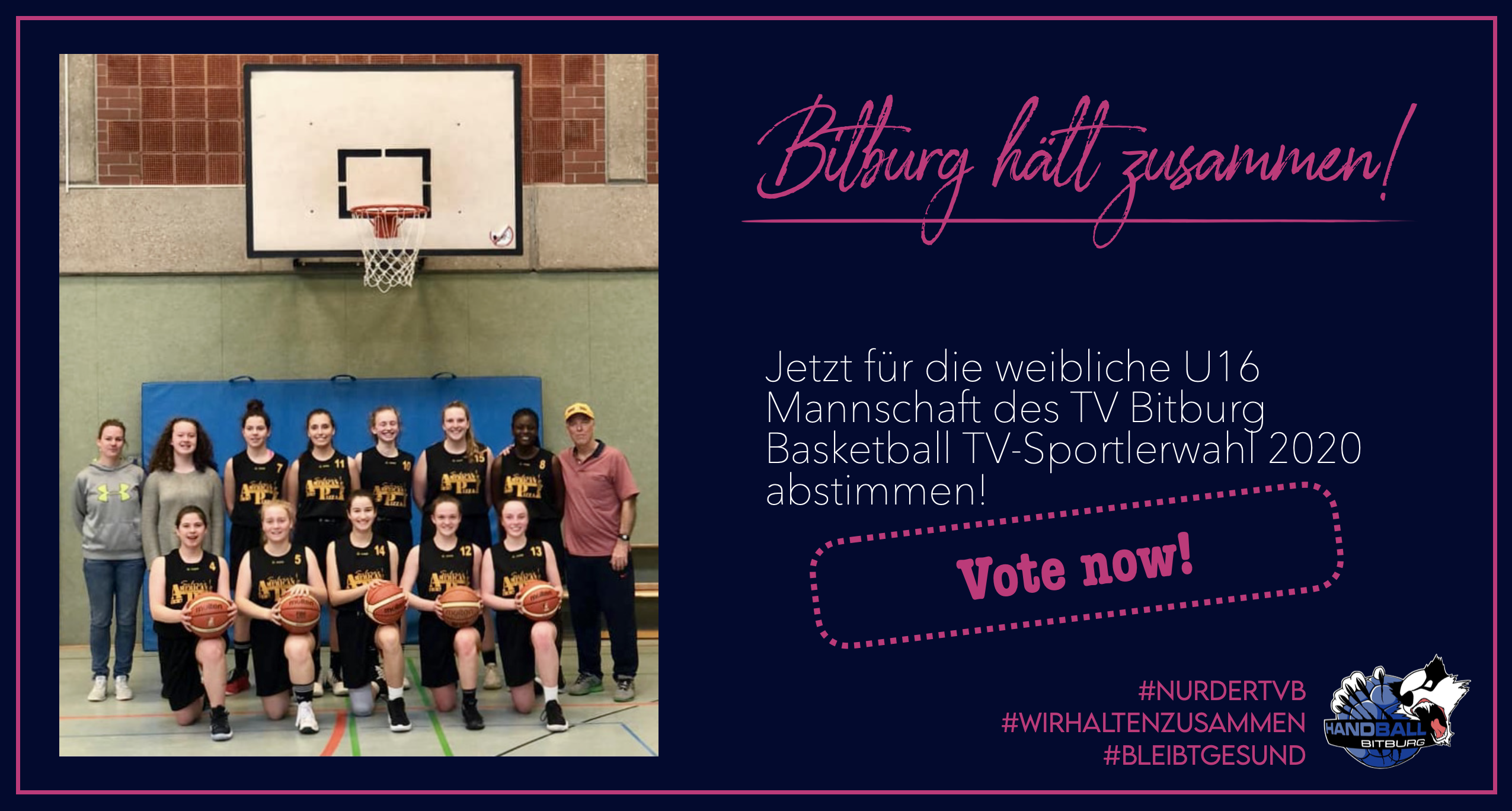 Weibliche U16 der Basketballabteilung nominiert für die TV-Sportlerwahl