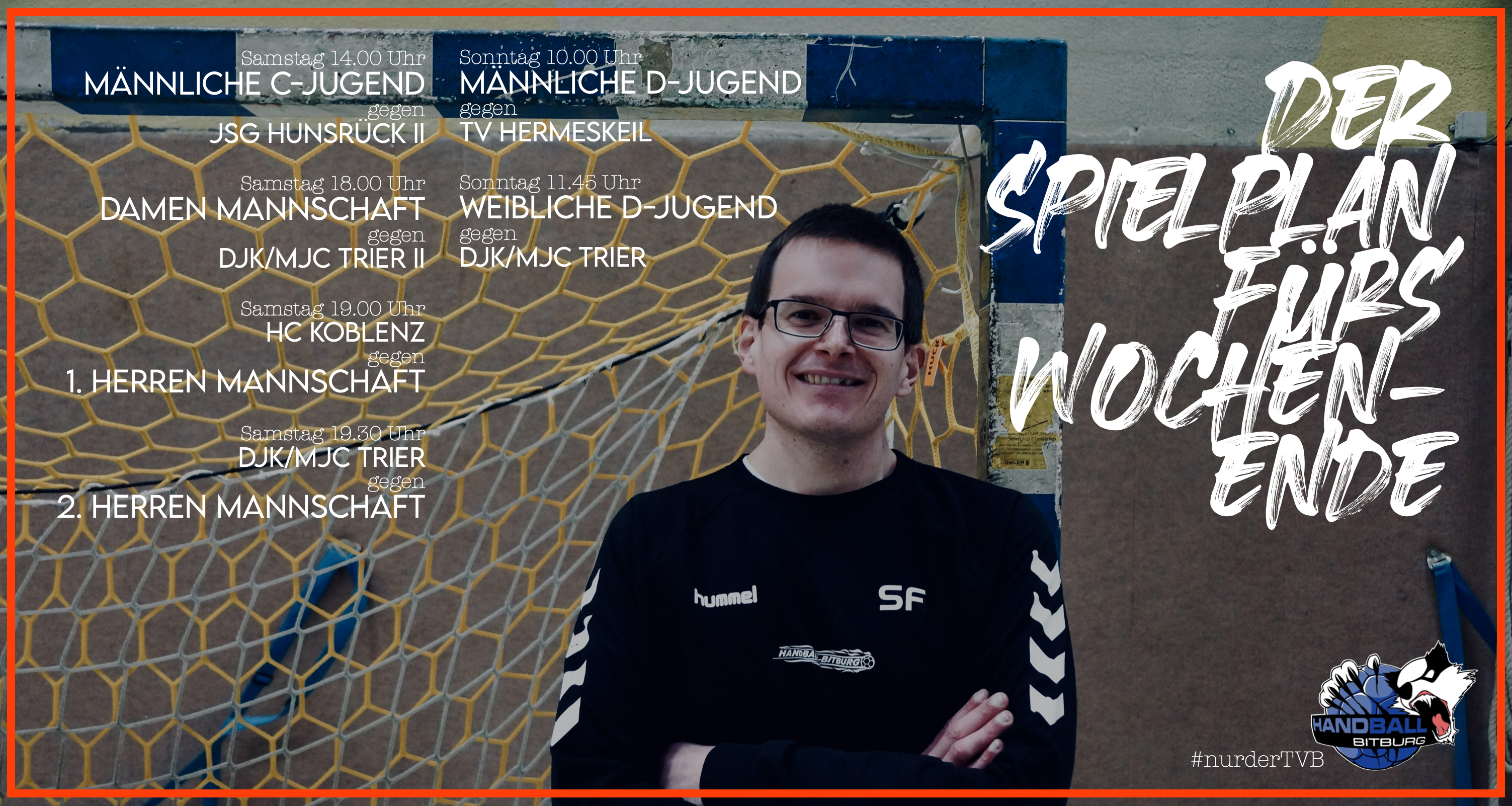 So sieht der Spielplan für das kommende Handball-Wochenende aus!