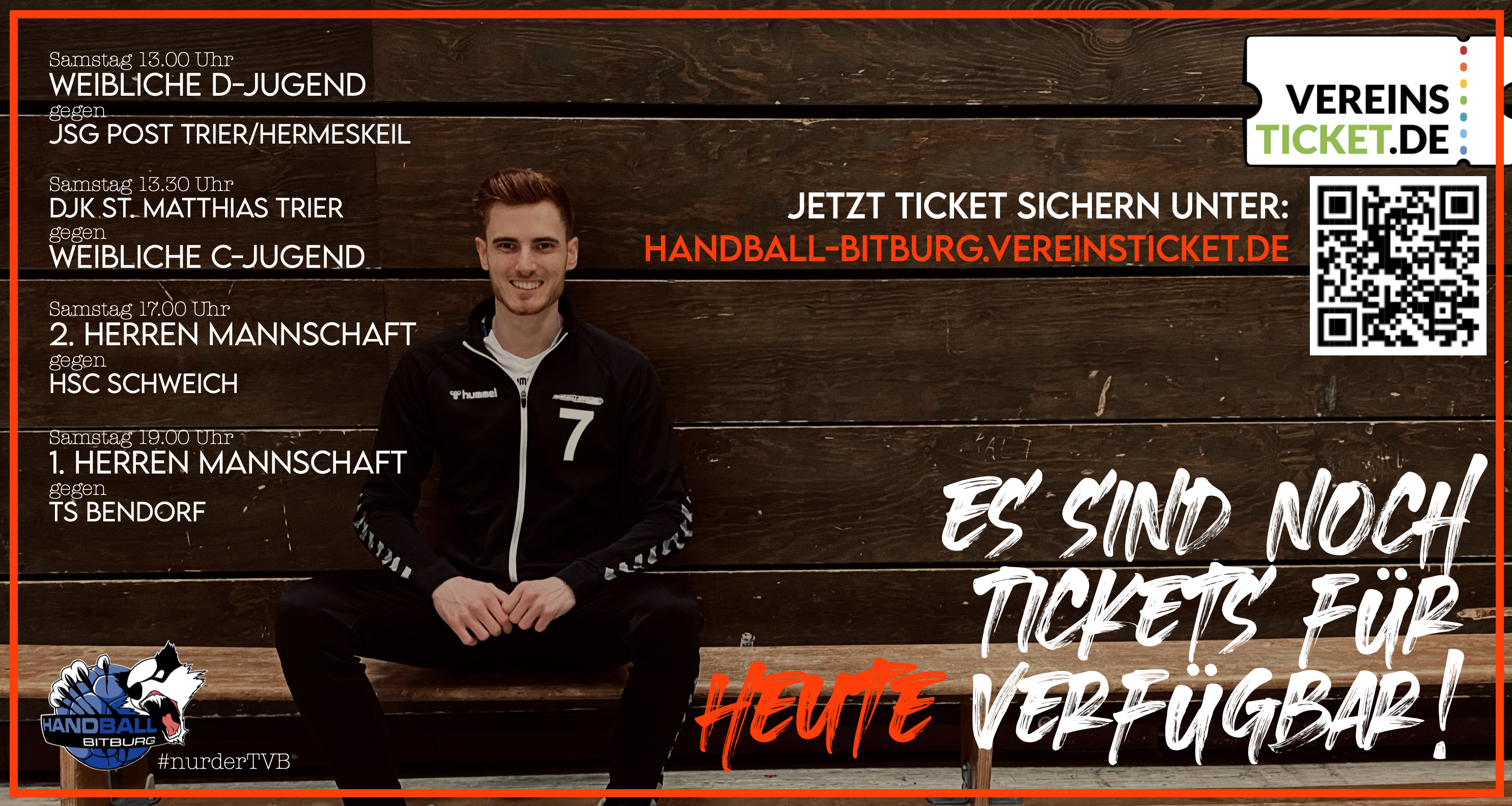 Jetzt Tickets für den heutigen Heimspieltag sichern!