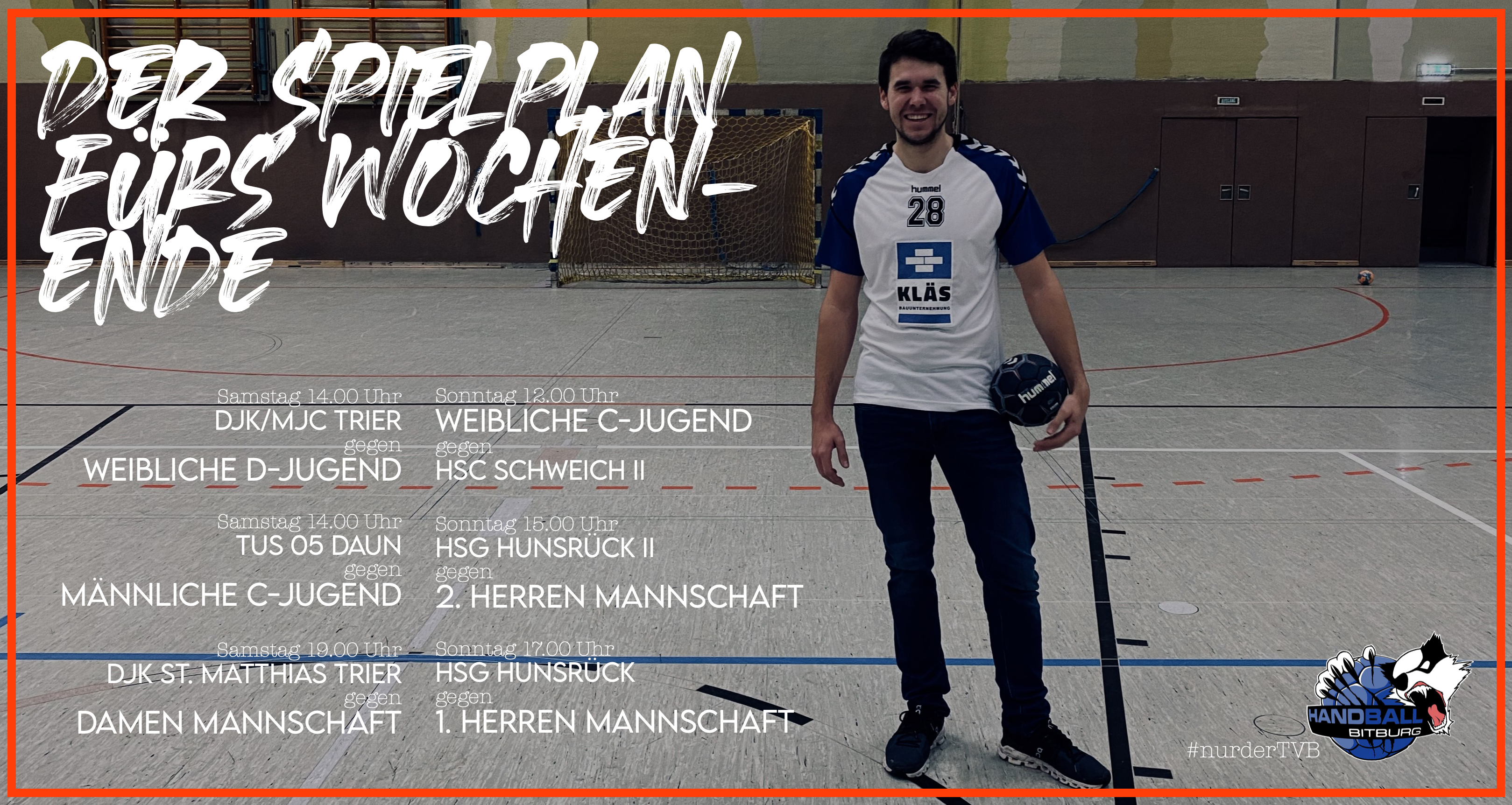 Beide Herren Teams gegen Hunsrück – So sieht der Spielplan zum kommenden Wochenende aus!