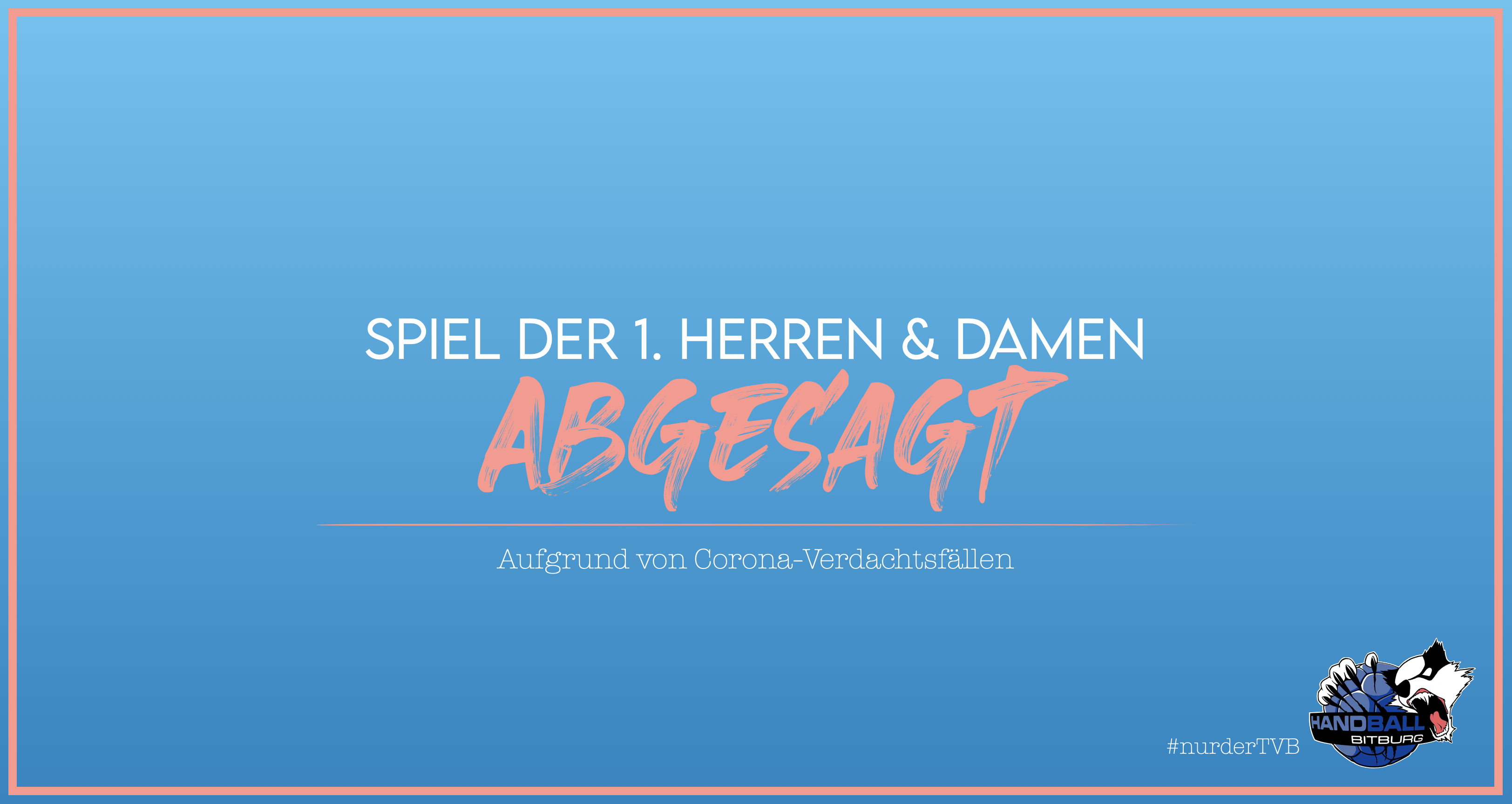 Heutige Spiele sind abgesagt!