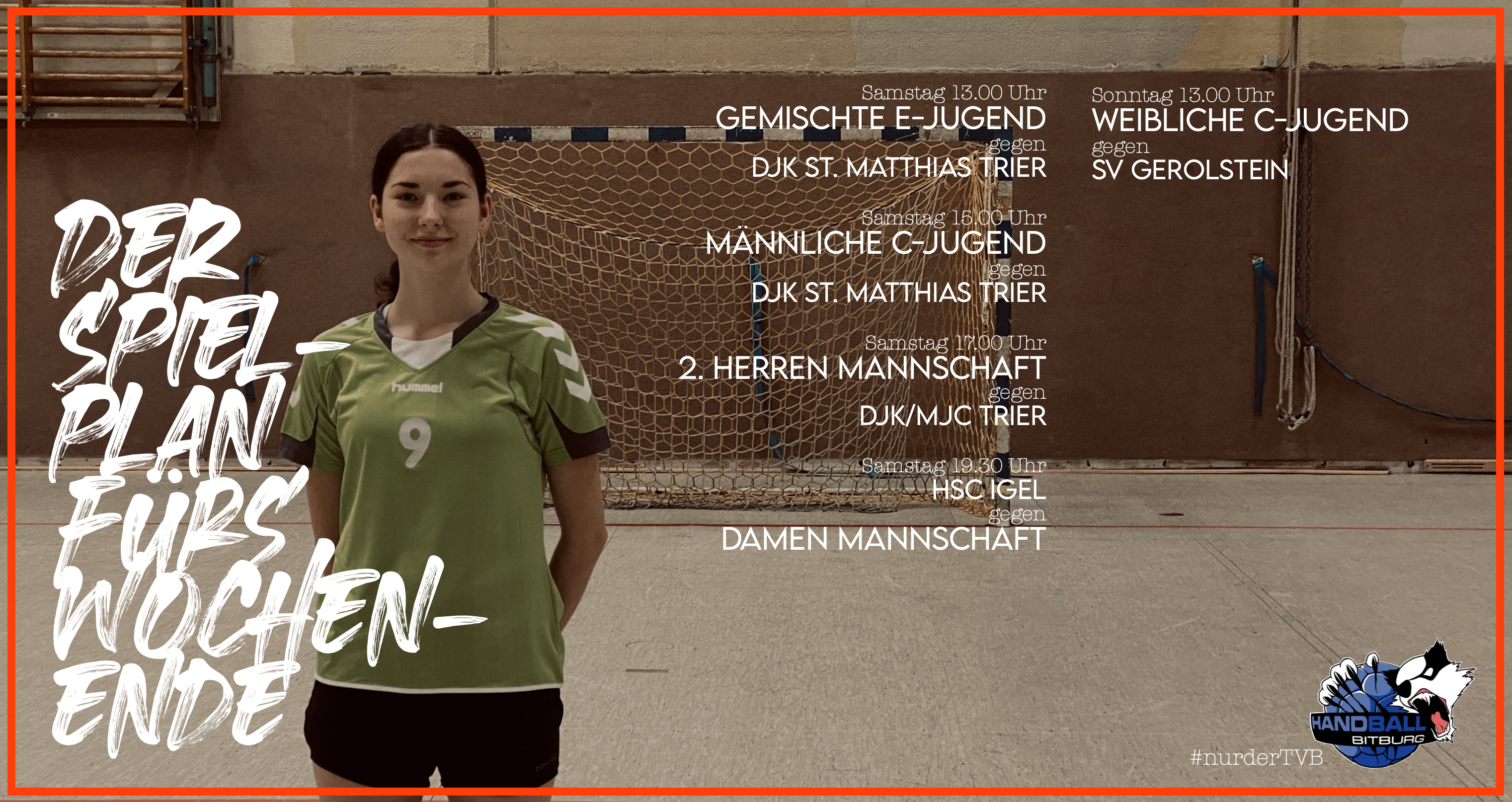 Der Spielplan für das kommende Wochenende – 1. Herren gegen Koblenz abgesagt