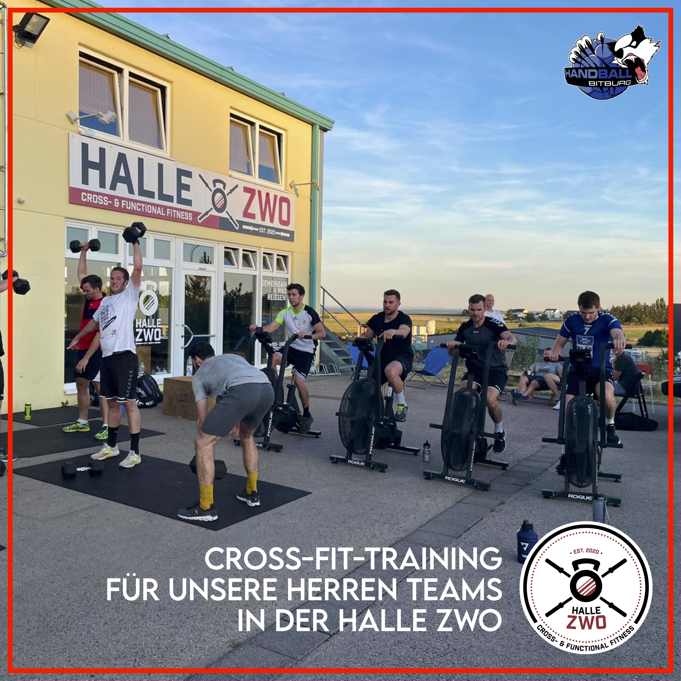 Cross-Fit-Training für unsere Herren Teams in der Halle Zwo