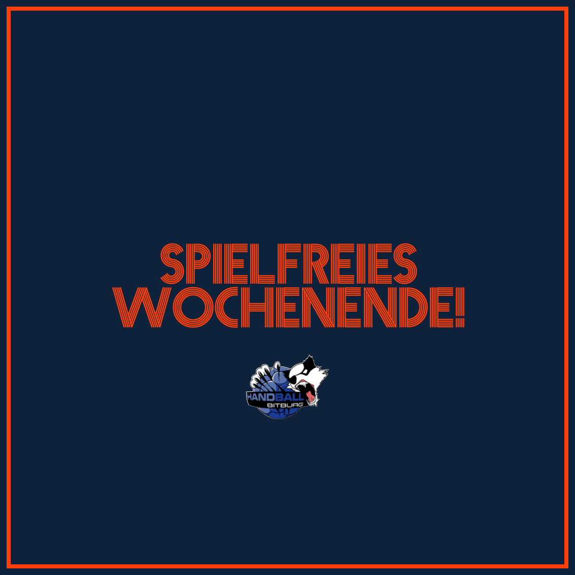 Spielfreies Wochenende!