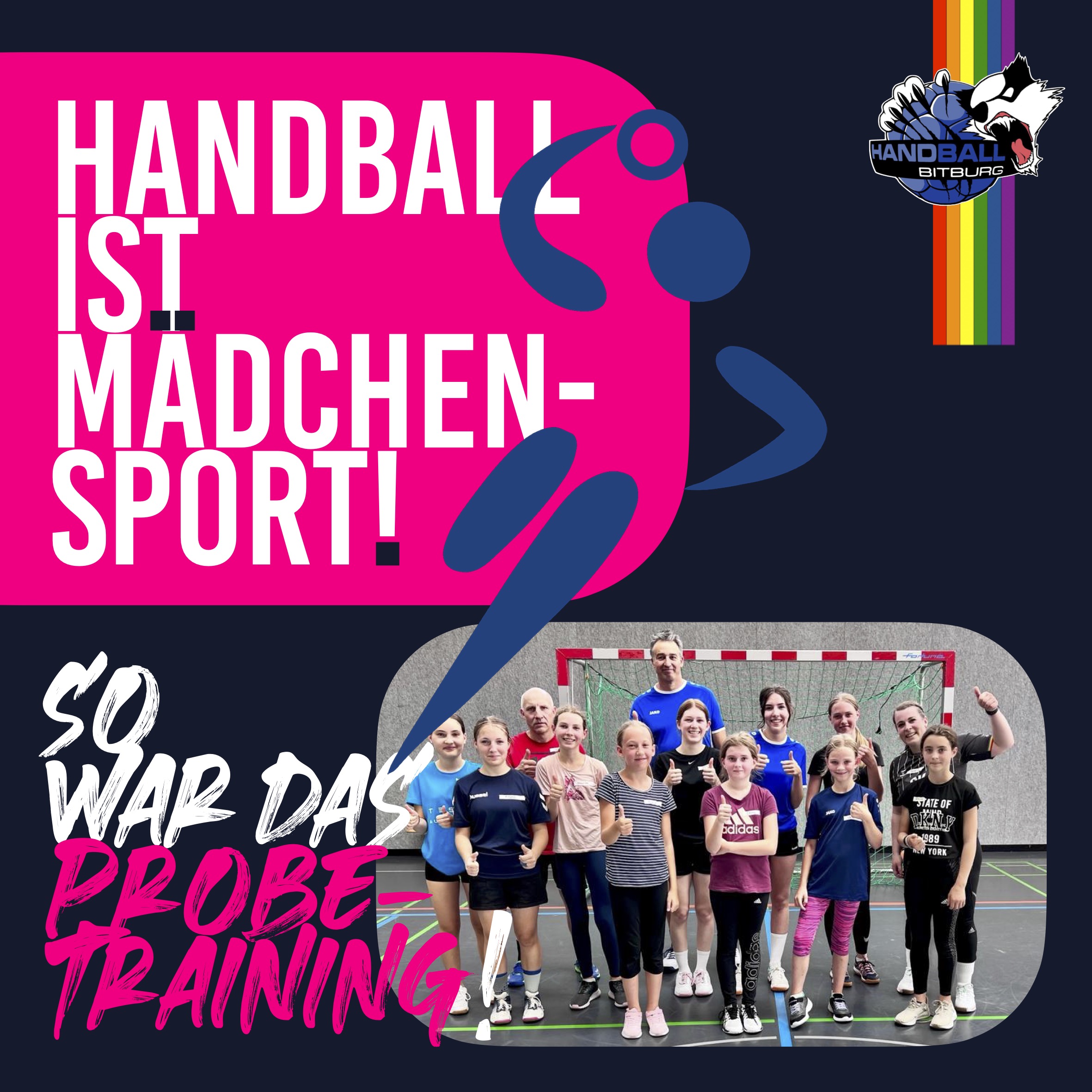Handball ist Mädchensport – So war das Probetraining!