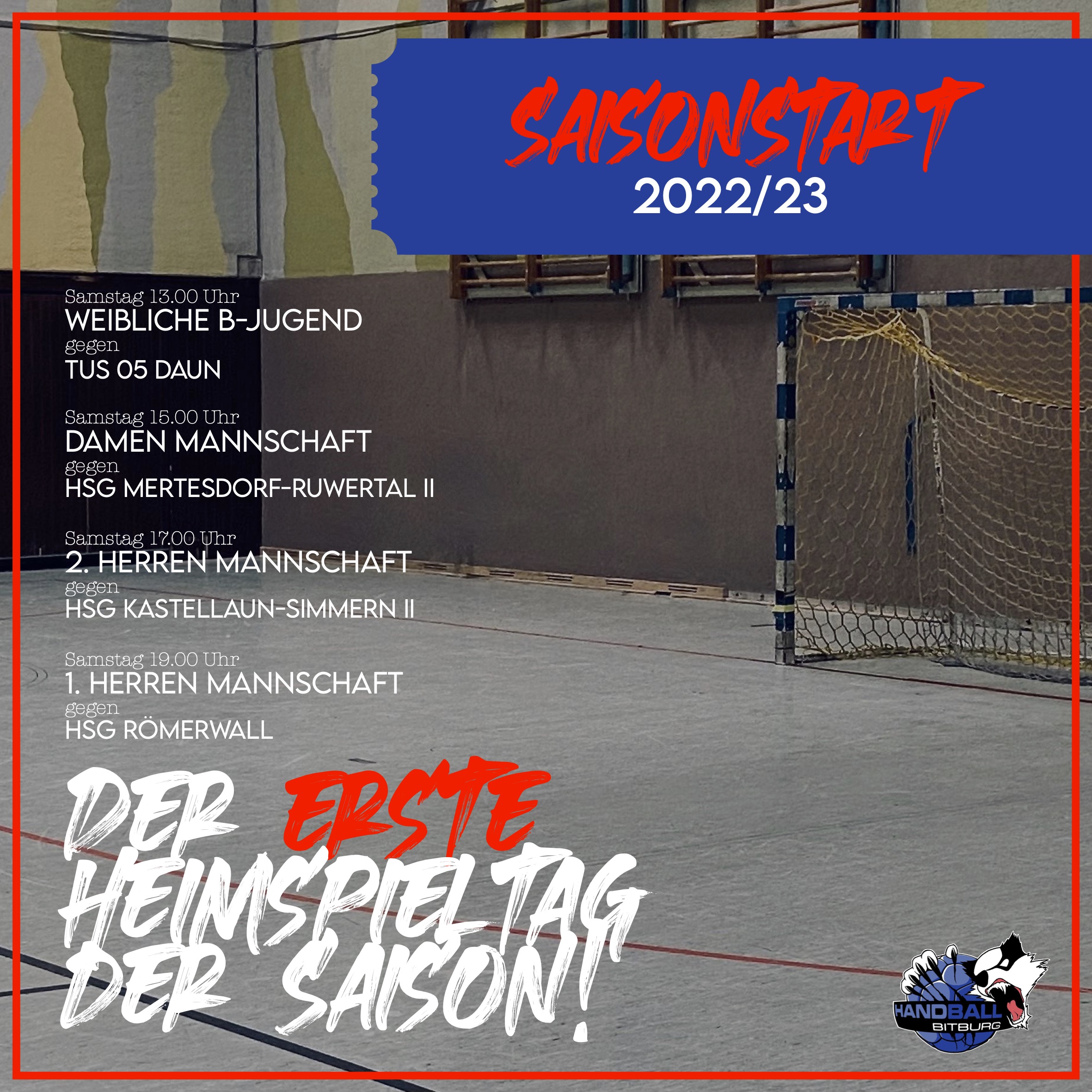 Heimspieltag zum Saisonbeginn!