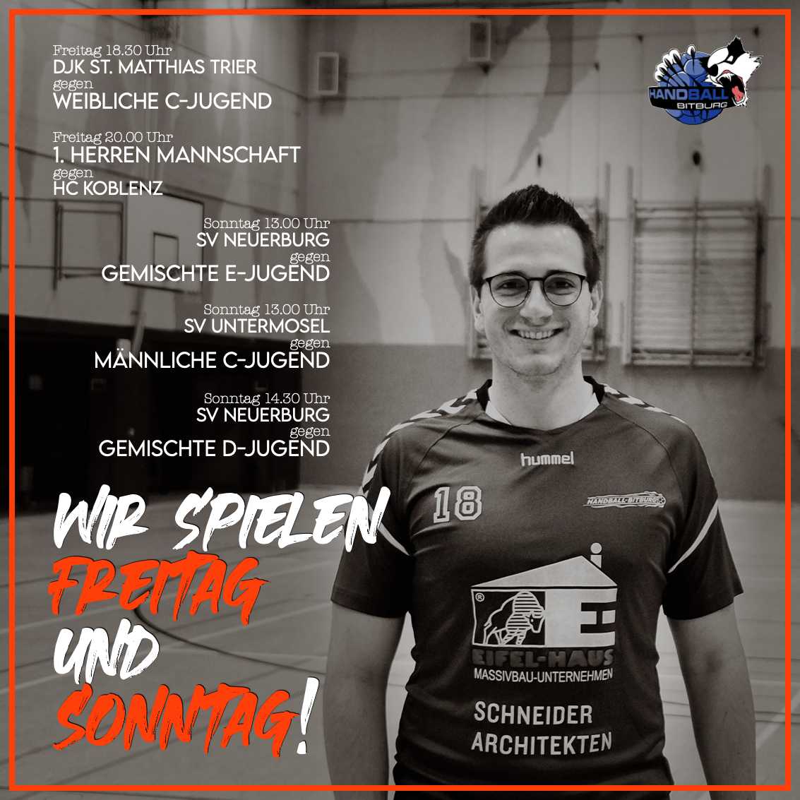 Dieses Wochenende spielen wir Freitag und Samstag!