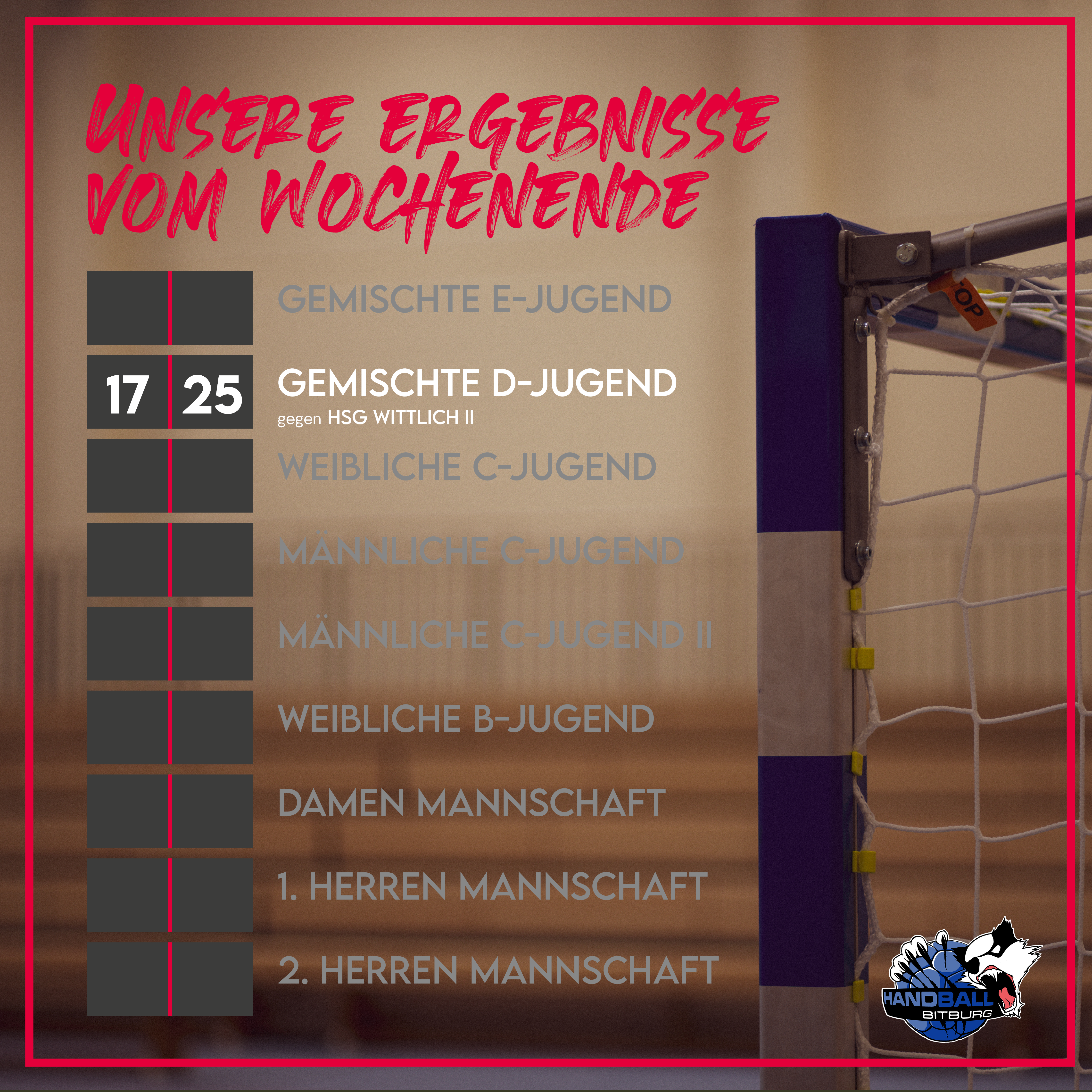 Das letzte Ergebnis der Saison!