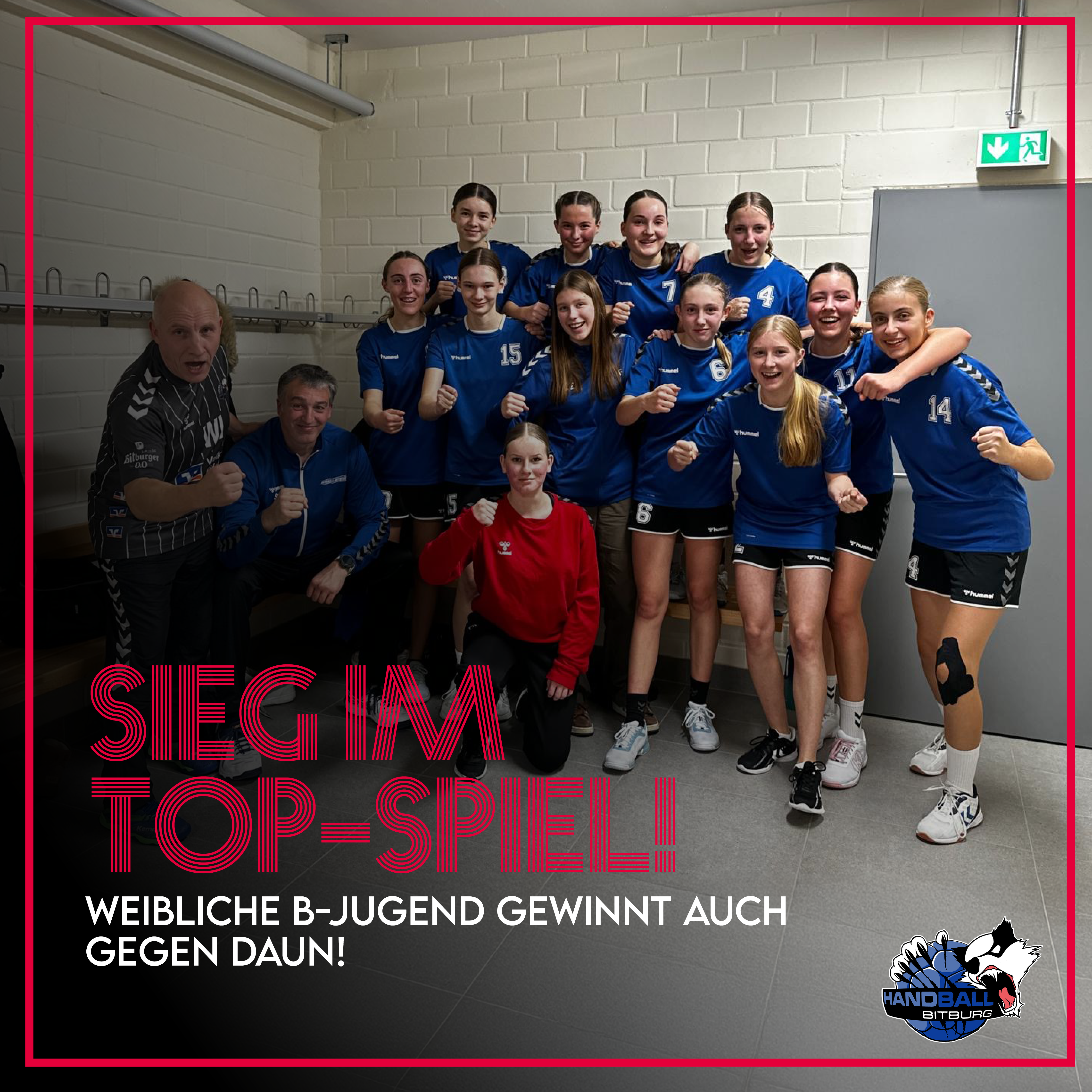Sieg im Top-Spiel – Weibliche B-Jugend gewinnt auch in Daun!