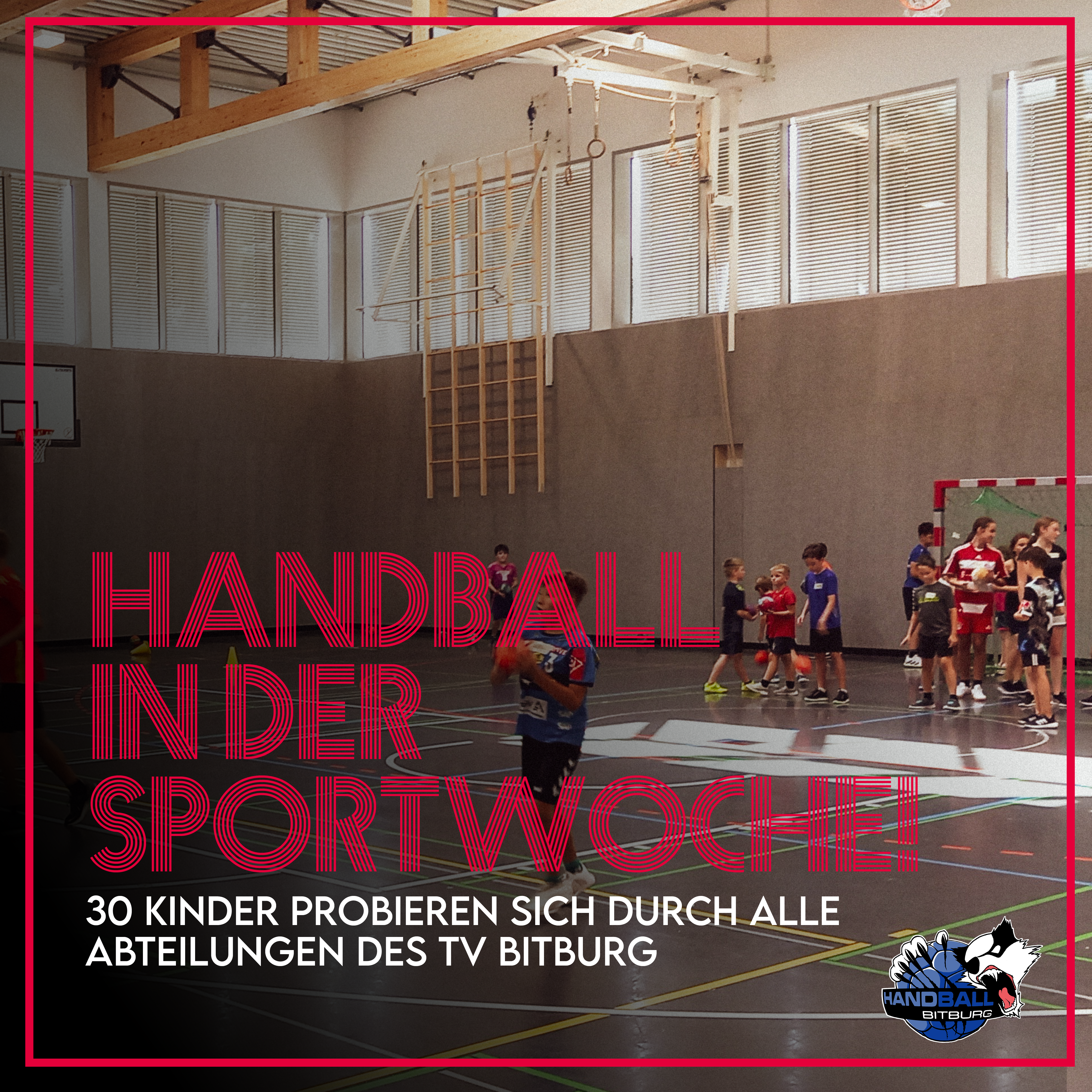 30 Kinder beim Handball Tag des TV Bitburg aktiv!