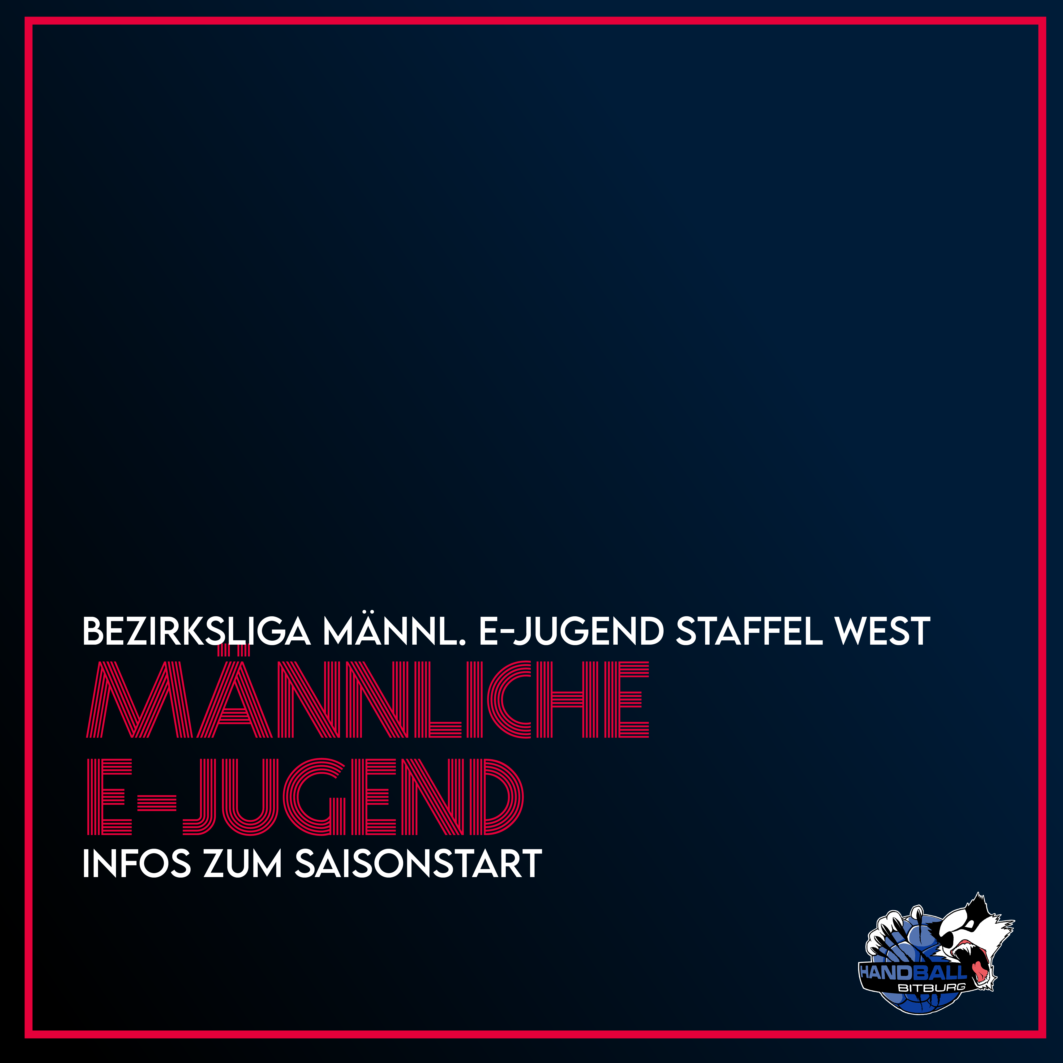 Unsere männliche E-Jugend spielt in der Bezirksliga!