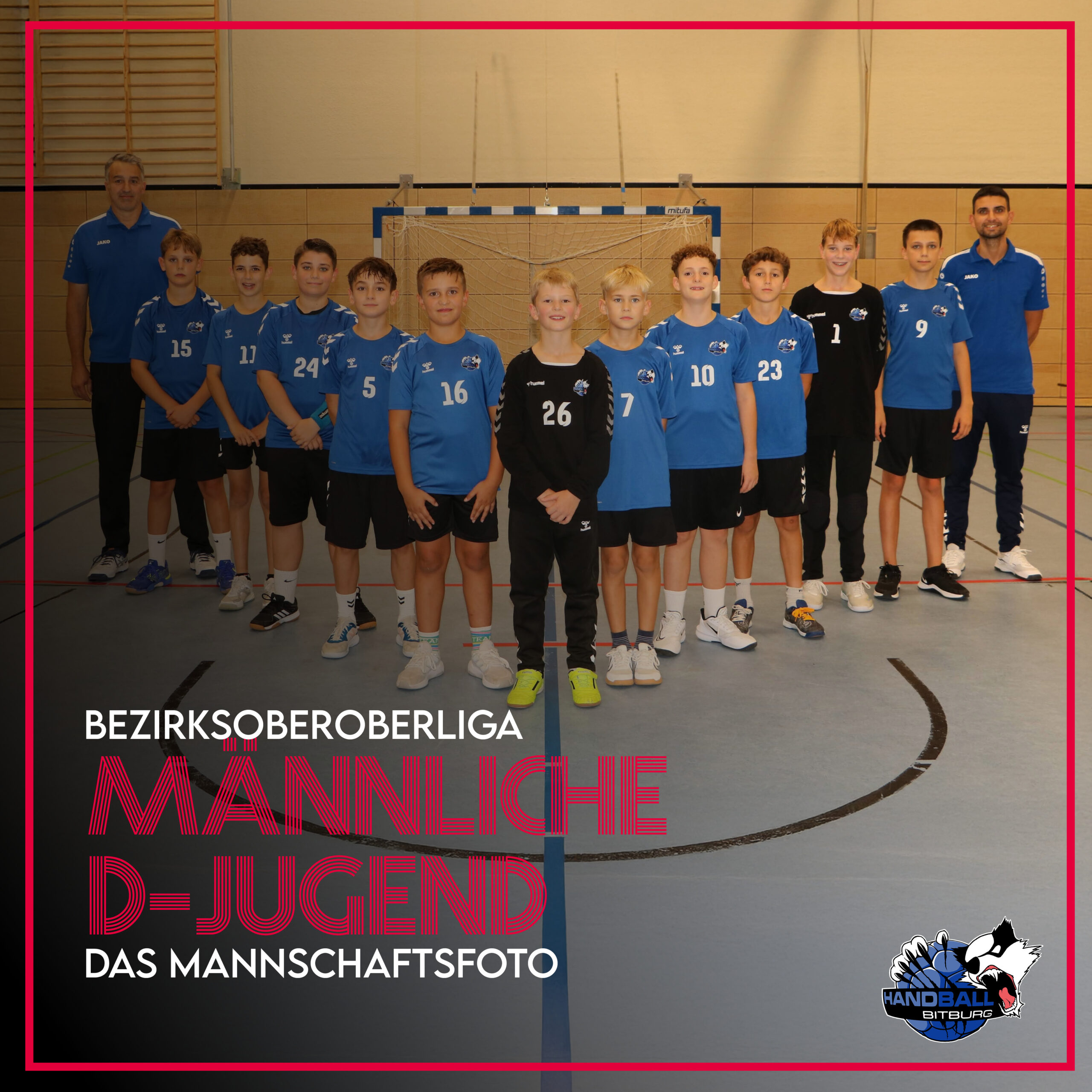 Das Mannschaftsfoto unserer männlichen D-Jugend
