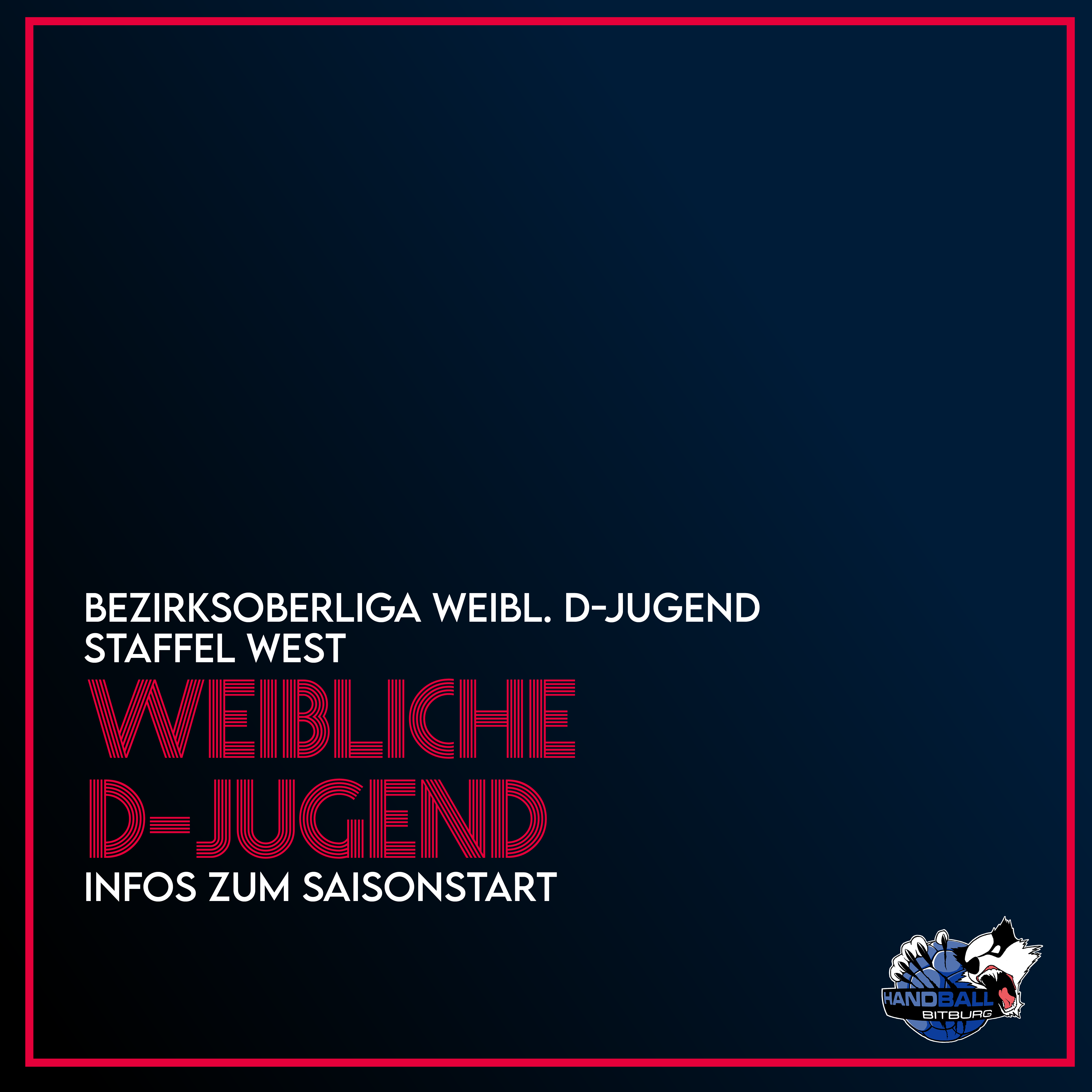 Unsere weibliche D-Jugend spielt in der Bezirksoberliga!