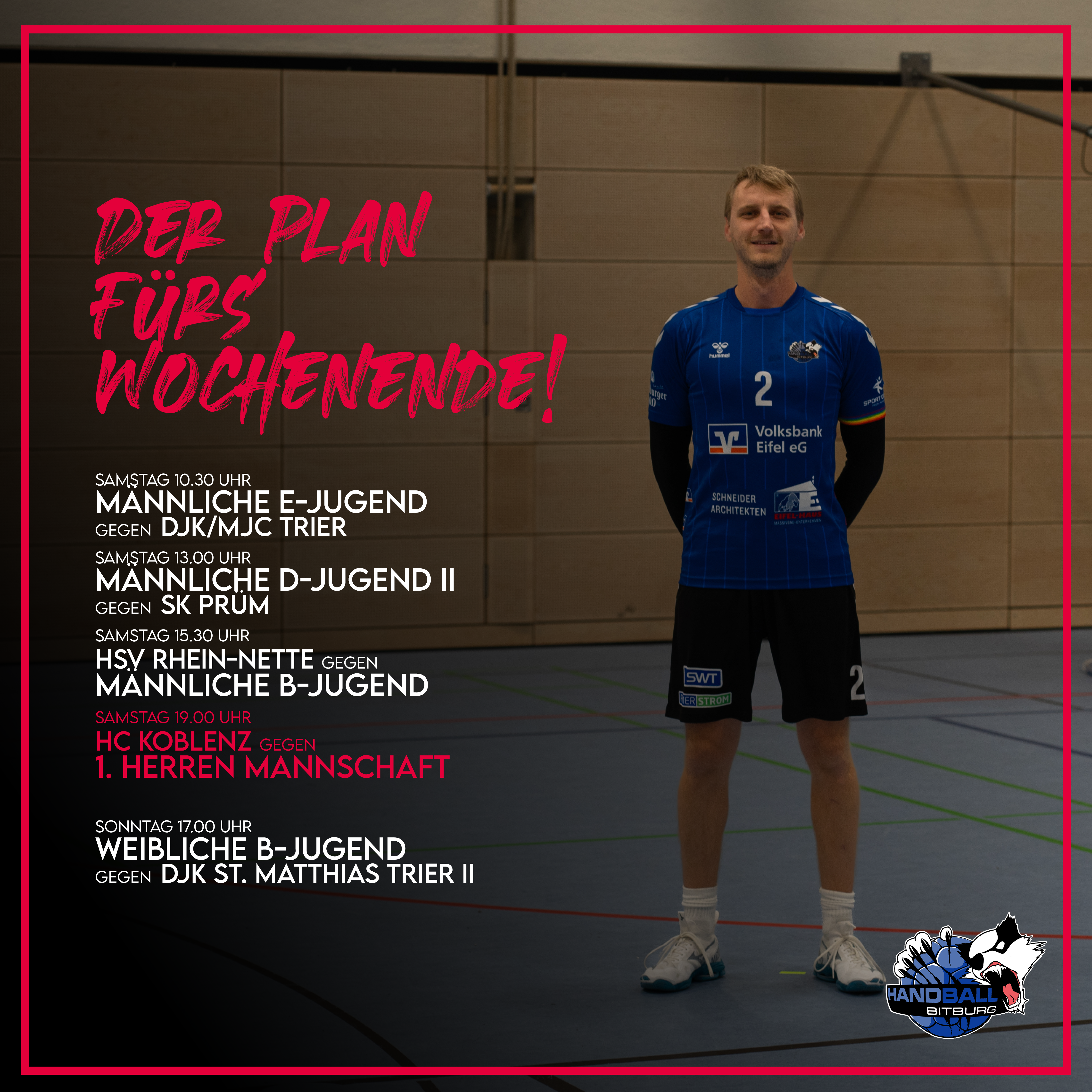 Der Plan fürs Wochenende! – 1. Herren auswärts in Koblenz