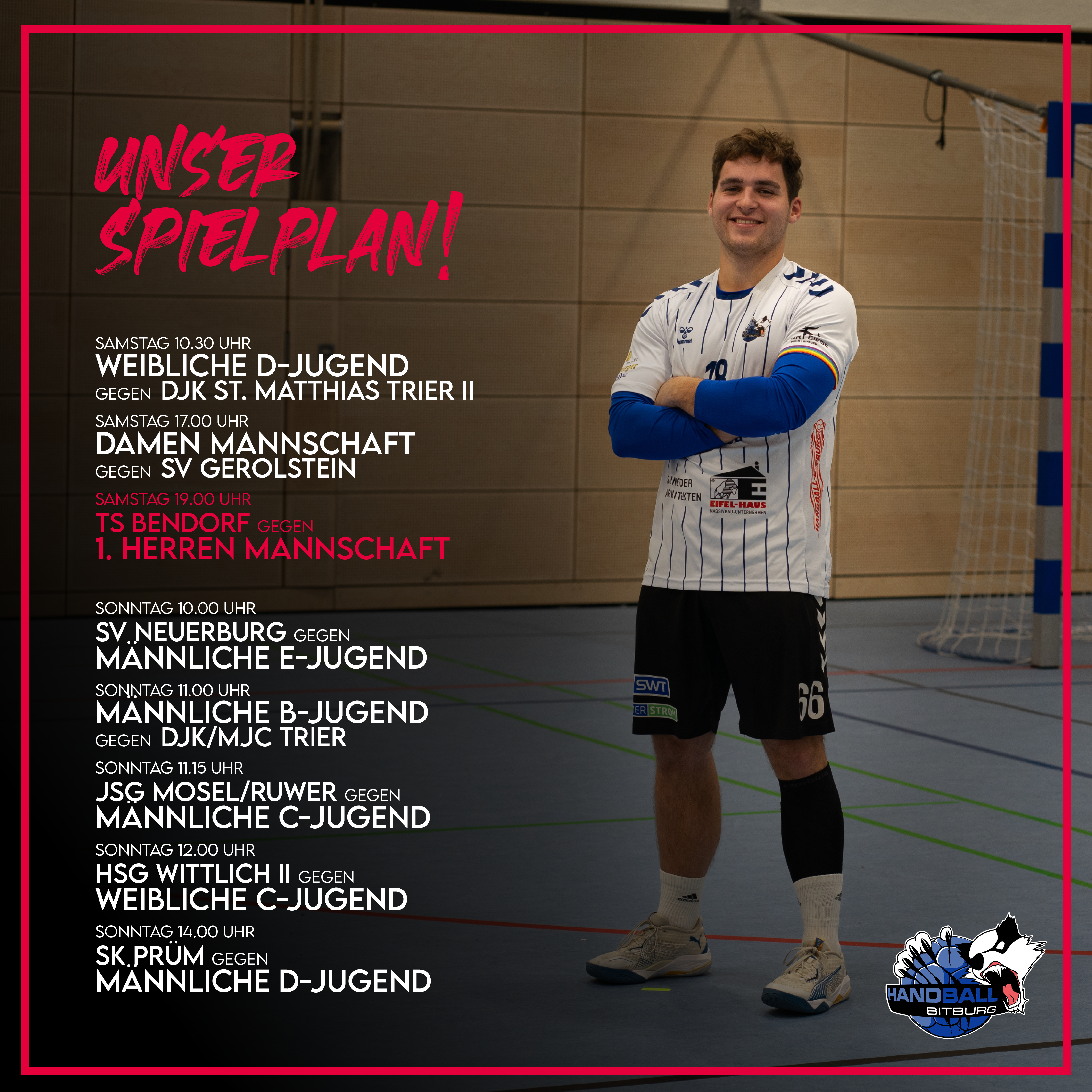Unser Spielplan! – 1. Herren auswärts in Bendorf
